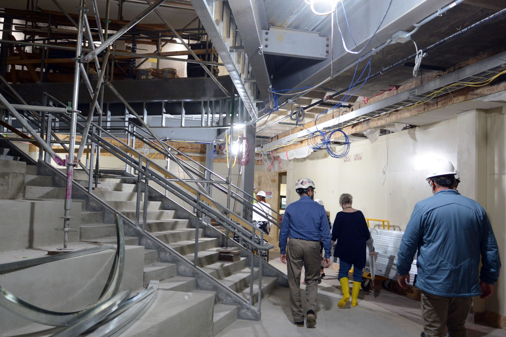 Baraboo school construction tour May 3, 2021